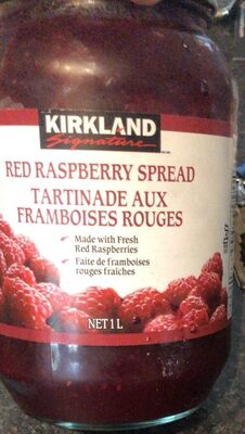 Tartinade aux framboises rouges