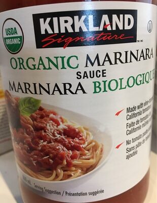 Organic marinara sauce