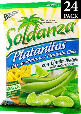 Plantain chips with lime