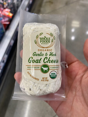Organic garlic & herb goat cheese