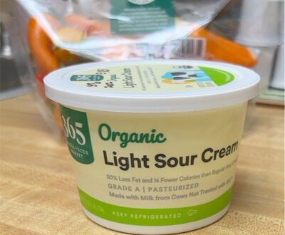 Organic Low Fat Cream, Sour