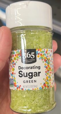 Decorating sugar green