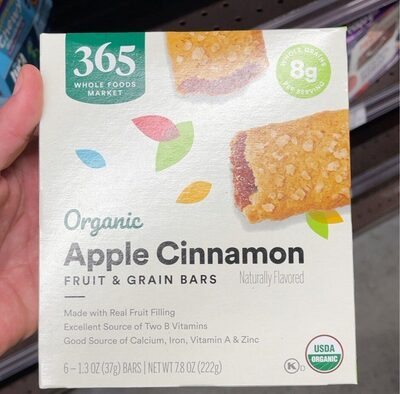 Organic Apple Cinnamon Fruit & Grain Bars