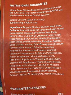 Whole Paws Chicken Recipe