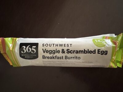 Southwest Veggie & Scrambled Egg Breakfast Burrito
