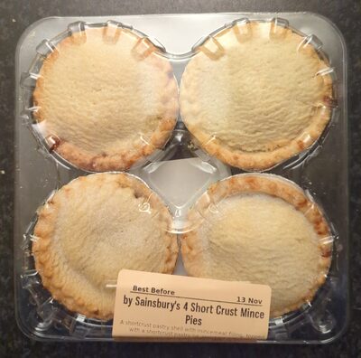Sainsburys Short Crust Mince Pies
