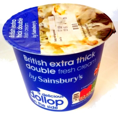 British extra thick double fresh cream