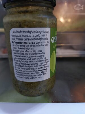 Lighter green pesto