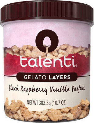Layers black raspberry vanilla gelato