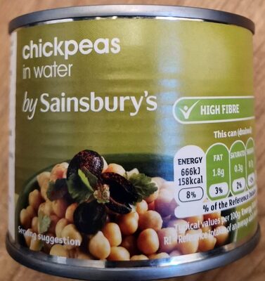 Chickpeas in water