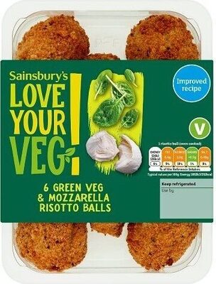 Love Your Veg! 6 Green Veg & Mozzarella Risotto Balls