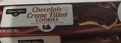 Chocolate creme filled cookies