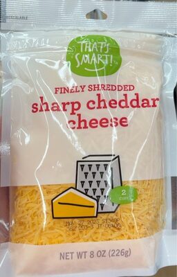 Finely shredded sharp cheddar cheese