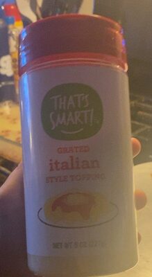 Grated italian style topping