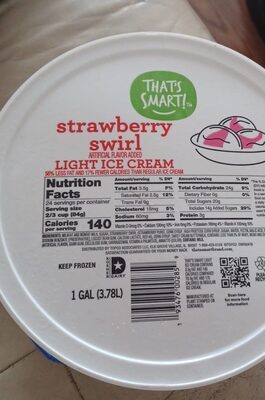 Strawberry Swirl Light Ice Cream