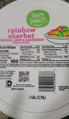 Rainbow sherbert