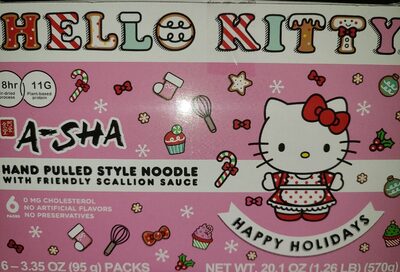 A-Sha Hello KITTY noodle Scallion