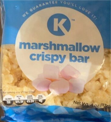 Thick marshmallow crispy bar