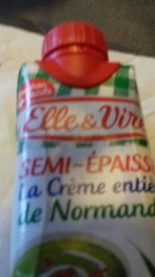 La crème entière de Normandie semi-épaisse