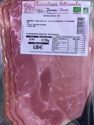 Jambon braisé bio