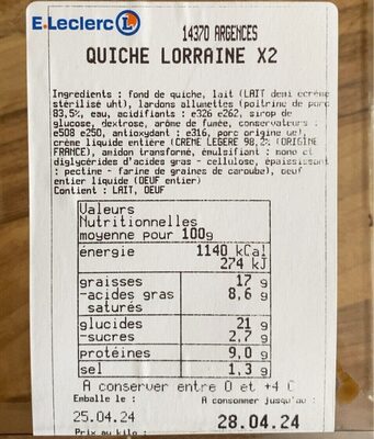 Quiche loraine