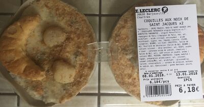 Coquilles aux noix de saint Jacques x2