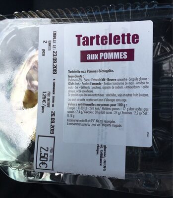 Tartelette aux pommes