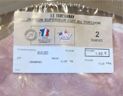 Jambon superieur cuit au torchon