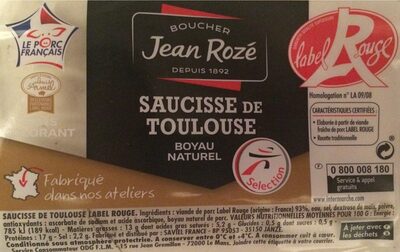 Saucisse de Toulouse