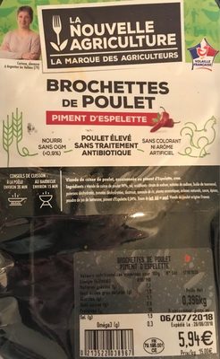 Brochettes de Poulet Piment d'Espelette