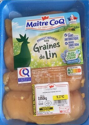 Poulet nourri aux graines de Lin