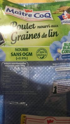 Filets de poulet nourri aux graines de lin