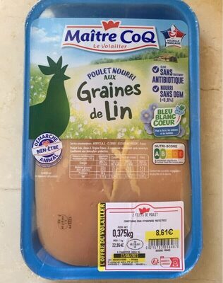 Filets de Poulet nourri aux graines de Lin