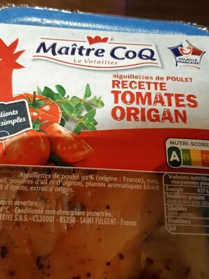 Aiguillettes de poulet Recette tomates origan