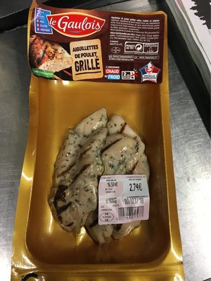Aiguillettes de poulet grillé