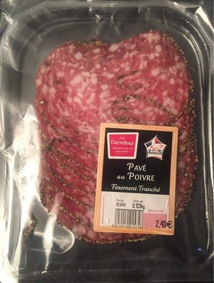 Pavé au poivre  finement tranché