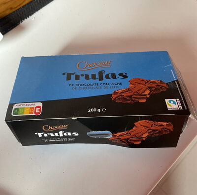 trufas de chocolate con leche