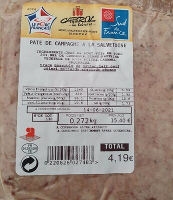 Pâté de campagne à la salvetoise