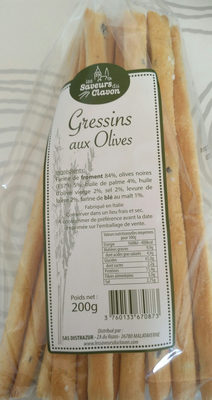 gressins aux olives