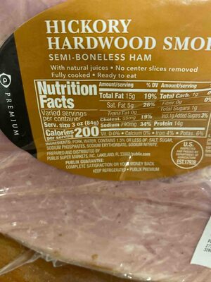 Hickory Hardwood Smoked Semi-boneless Ham