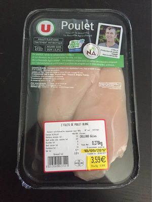 Filets de poulet blanc