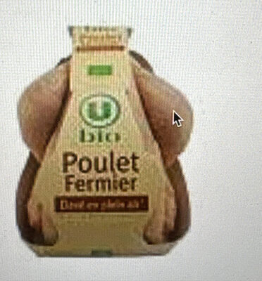 Poulet entier blanc fermier bio