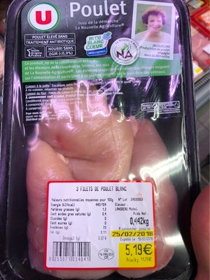 3 x Filet de poulet