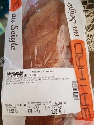 Pain spécial au seigle