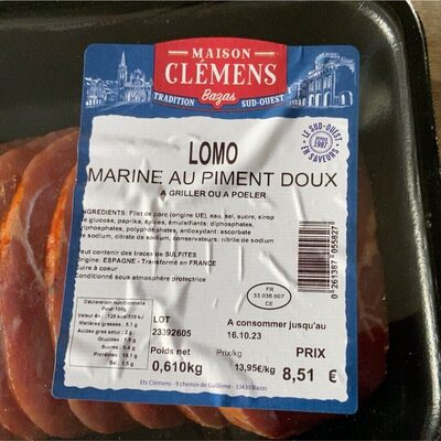 Lomo au piment doux