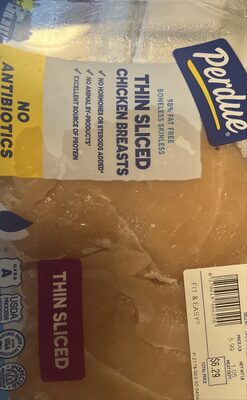 Thin sliced chicken breast