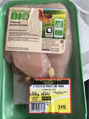Filets de poulet fermier