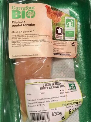 Filet de poulet fermier bio jaune
