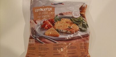 Cotolette di pollo con spinaci