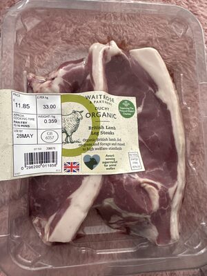 Organic Lamb Leg Steaks